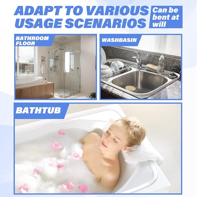 118 Inch Shower Splash Guard for Bathtub Waterproof Self-Adhesive Shower Corner - Image 7