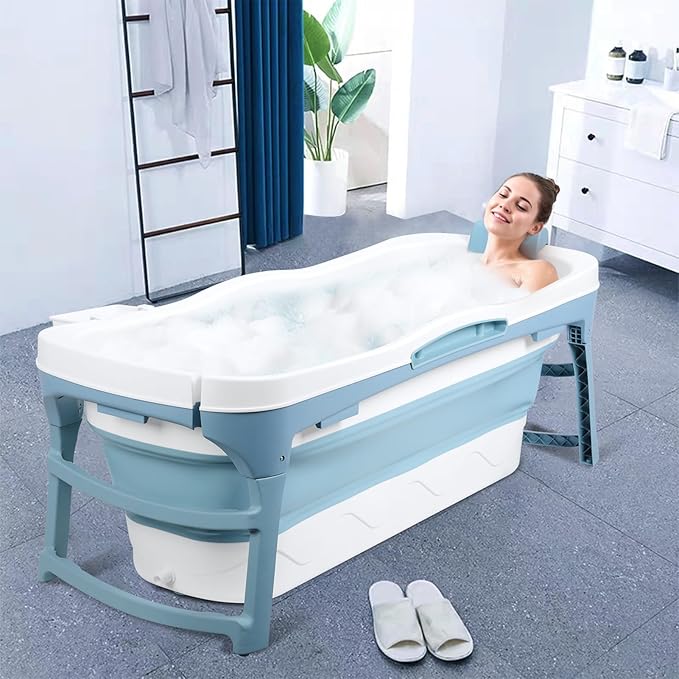 Portable Bathtub for Adult, Large 56 inch Collapsible Bathtub, Reusable - Image 7