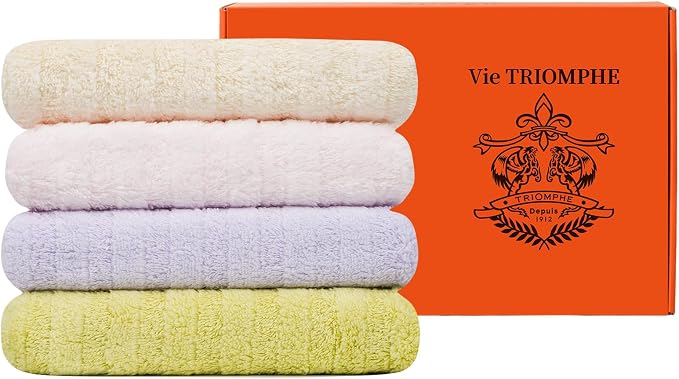 Vie Triomphe Facial Towels Washcloth Luxury Hand Towels by VieTRIOMPHETRIOMPHEDepuis1