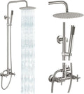 gotonovo Outdoor Shower Fixtures SUS304 Stainless Steel Rain Shower Kit Faucet by HOME