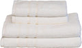 Mosobam Luxury Turkish 4pc Towel Set 30X58 16X30 White 700 GSM Bamboo Viscose & by Mosobam