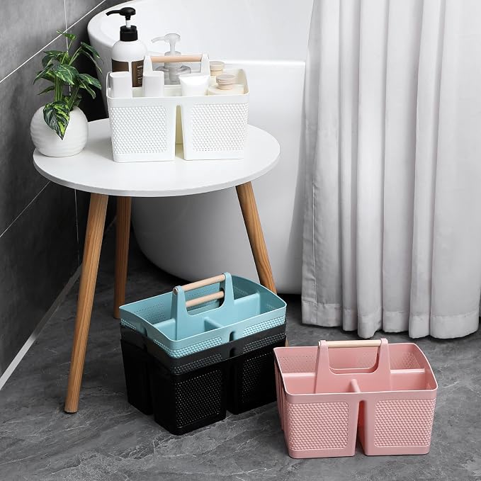 rejomiik Portable Shower Caddy Basket Plastic Cleaning Caddy Organizer Storage - Image 8