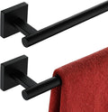 KOKOSIRI Towel Rails Bathroom Towel Bars Matte Black 24 Inch Bath Towel Holder by KOKOSIRI