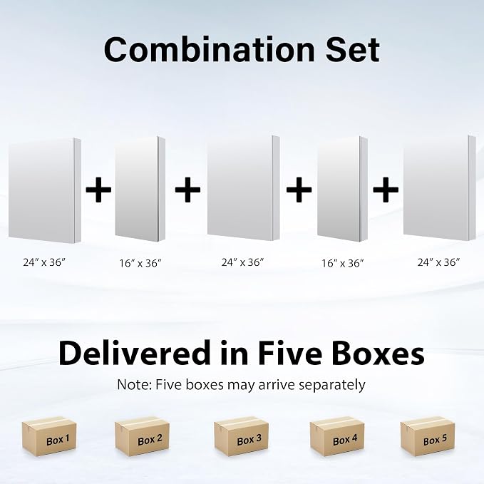 WELLFOR 104" x 36" Bathroom Medicine Cabinet - Image 8
