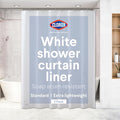 CLOROX Shower Curtain Liner, Premium Lightweight Flexible Waterproof 3g PEVA by MainstreamInternational