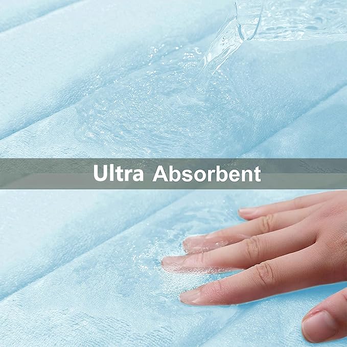 Buganda Memory Foam Bath Mat, 35.4" x 24", Ultra Soft and Non-Slip Bathroom Rugs - Image 4