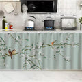 SK Studio Short Curtains for Kitchen, Cabinet Shelf Dust-Proof Blackout Tier by SK+Studio