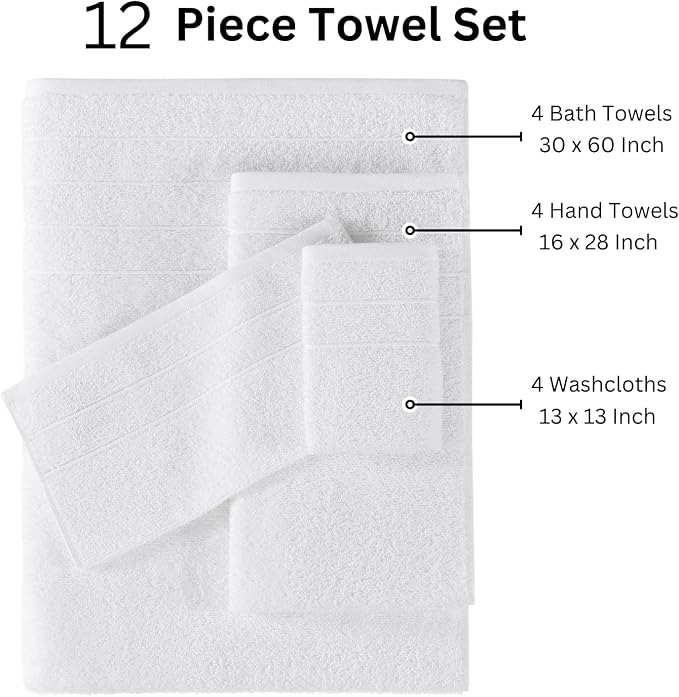 Casa Platino 100% Cotton Luxury Bathroom Towel Set - Image 4