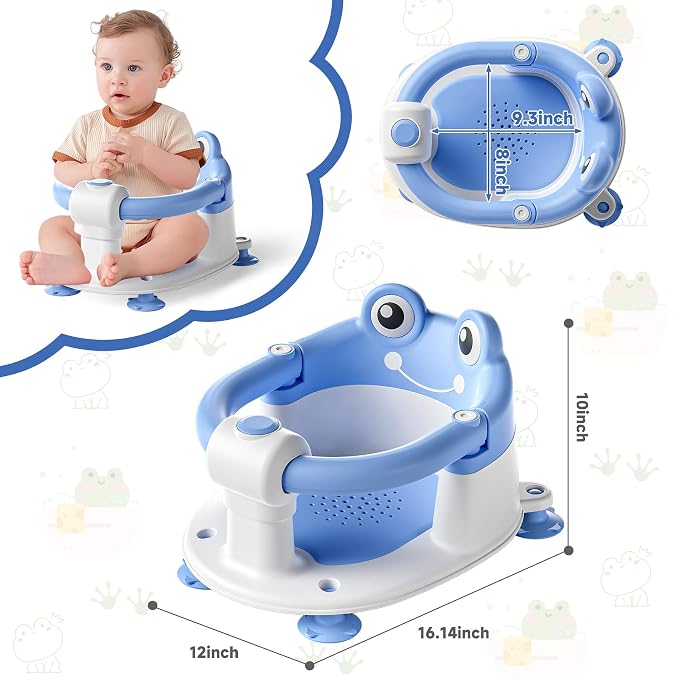 Baby Bath Seat for Babies 6 Months & up Non-Slip Toddler Bath Seats for Sitting - Image 6