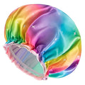 Shower Cap for Women, Reusable Shower Cap Double Waterproof Hair Cap for Shower by mikiminidirect