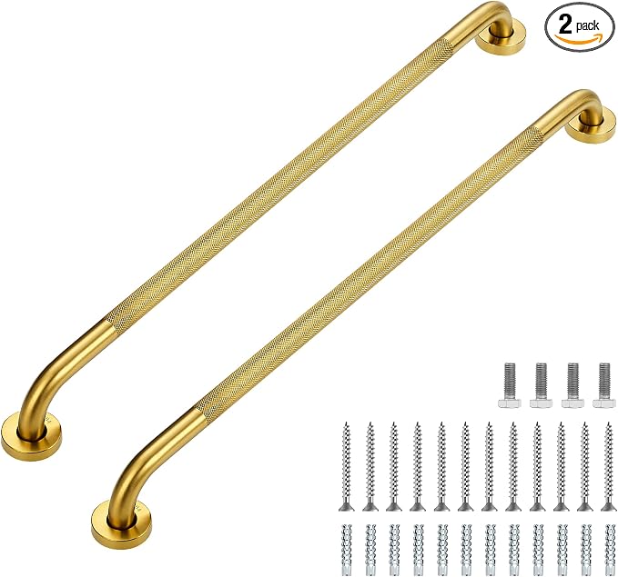 Grab Bars for Shower, 2 Pack 32-Inch Anti Slip Shower Handles for Elderly by RavinteHardware