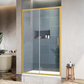 Bathroom Shower Glass Door 45.4"-47" W×76" H, Single Sliding Shower Door by SHOWERBATHTUBDOORSDEVELOPER