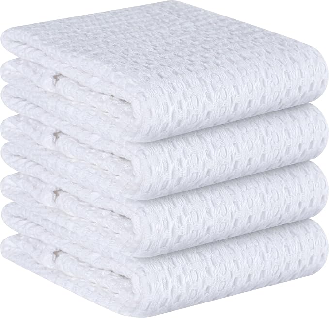 Native Fab 4-Pack Premium Waffle Kitchen Towels by NativeFab