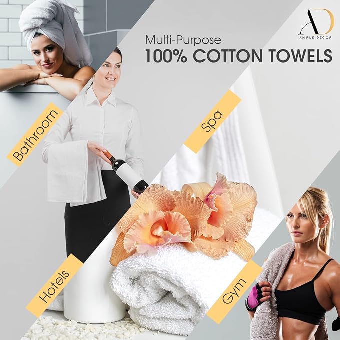 Ample Decor 100% Cotton Bath Towel - Image 6