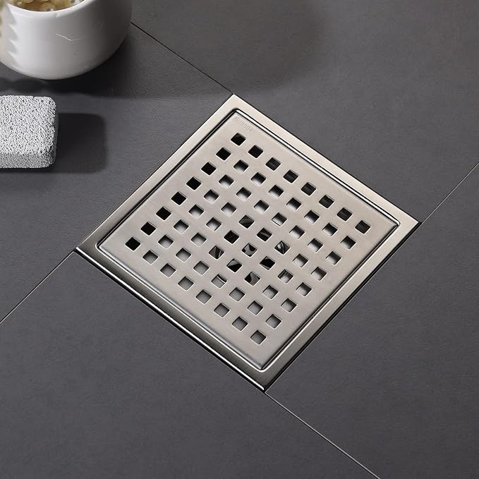 6 Inch Shower Drain Brushed Gold - Image 3