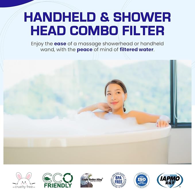 Crystal Quest Luxury Handheld Shower Power Filtration System - Image 2