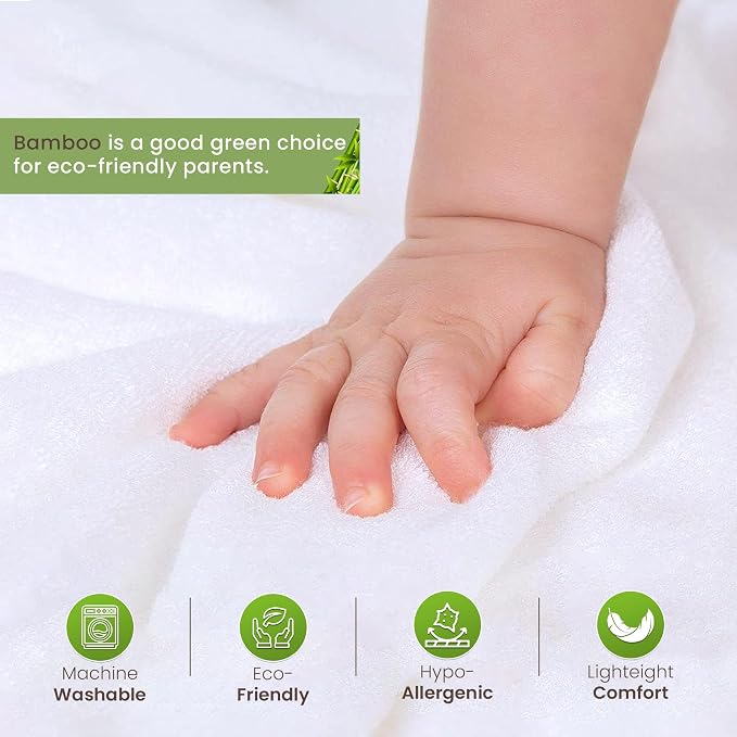 Bamboo Hooded Baby Towel with Face Cloth – 2 Hooded Towels & 2 Washcloths – - Image 3
