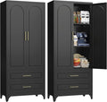 Pantry Kitchen Cabinet with Drawer, Metal Storage Cabinets with Doors and by For30YearsWehavespecializedinsteelfurniture