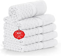 Ample Decor Christmas White Wash Cloth Set of 5 100% Cotton by AmpleDecor