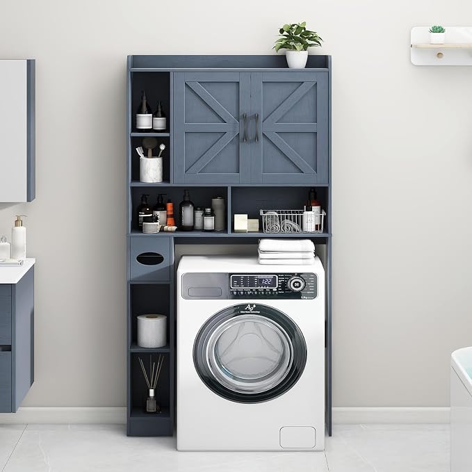 Vabches Over The Toilet Storage Cabinet, Farmhouse Storage Cabinet Over Toilet - Image 6