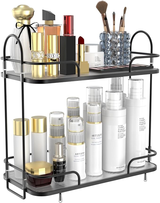 FOLLOWIN 2 Tier Bathroom Counter Organizers and Storage, Make Up Organizers by FOLLOWIN