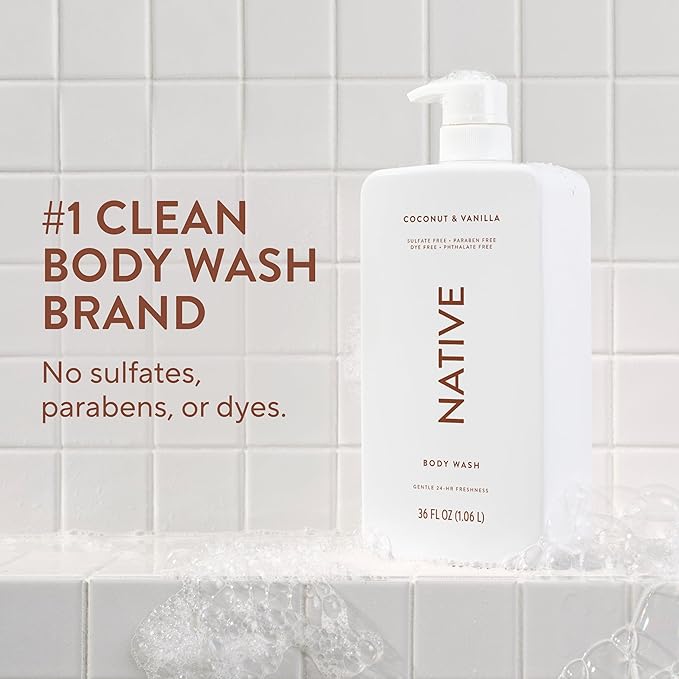 Native Sulfate Free Body Wash Contains Naturally Derived Ingredients | - Image 2