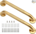Shower Grab Bar, 2 Pack 16 Inch Gold Bathroom Grab Bar, 1.25" Diameter 304 by Rackickyer