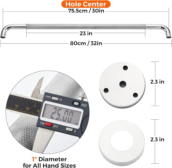 Grab Bars for Shower, 2 Pack 32-Inch Anti Slip Shower Handles for Elderly - Image 4