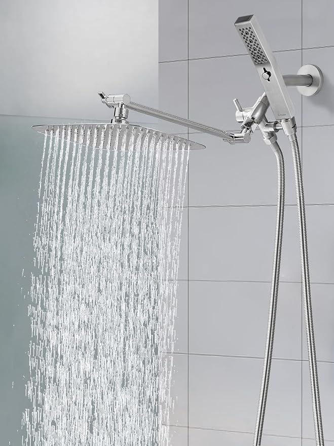 G-Promise All Metal 12 Inch Dual Square Shower Head - Image 8