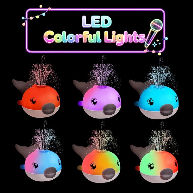 Bath Toys, Light Up Dolphin Baby Bath Toys - Image 6