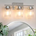 Modern Classic Brushed Nickel Vanity Light Fixture by JUNNAI