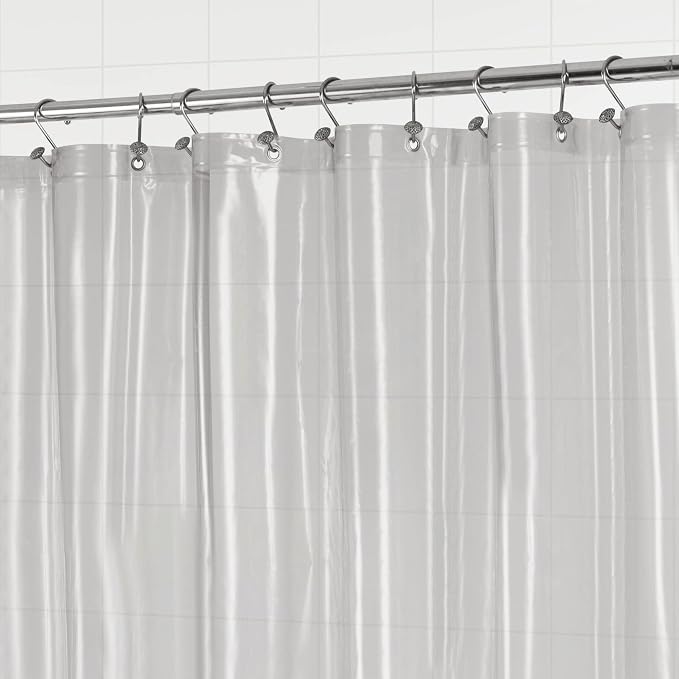 Barossa Design Clear Black Long Shower Curtain Liner 78" Height - Image 4