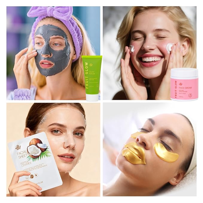 42 Pcs Christmas Gifts for Women, Super Fruit Bath and Body Gifts, Facial Skin - Image 7