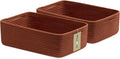 Large Shallow Organizing Baskets 15x11x5.1 Inches by MiniArkStorageBasketsHome