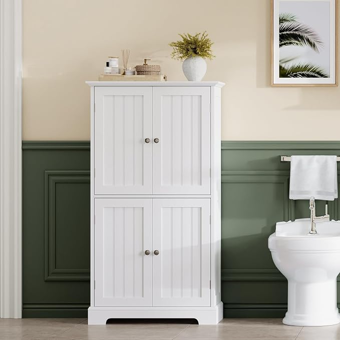 ChooChoo Bathroom Floor Cabinet, Modern Bathroom Storage Cabinet - Image 6