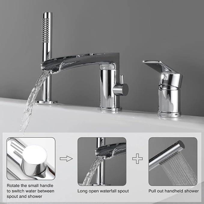 TapLong Waterfall Roman Tub Faucet - Image 4