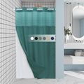Seaweed Green Stall No Hook Shower Curtain by EUTXL