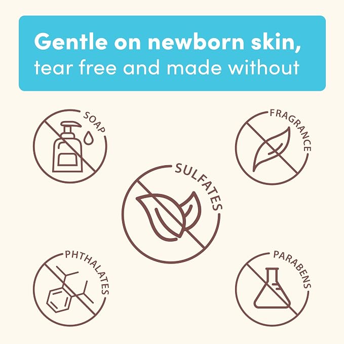 Aveeno Baby Healthy Start Nourishing Newborn Wash, Hypoallergenic Baby Body Wash - Image 6