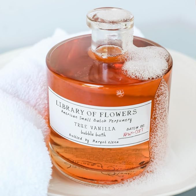Library of Flowers True Vanilla Bubble Bath, 17 fl. oz., Dark Vanilla & Amber - Image 5