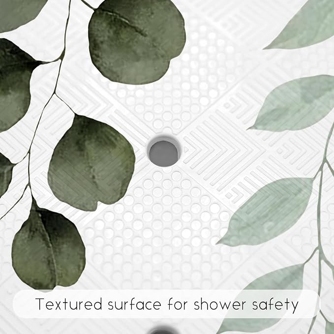 Bathtub Mat Non Slip, Sage Square Bath tub Mat Shower Floor Mat - Image 5
