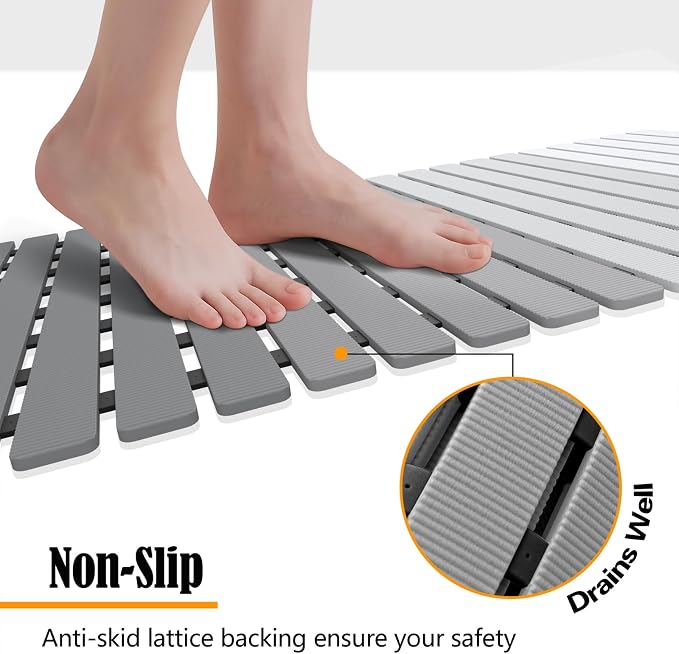 MBOSS Bath Tub Shower Mat Non Slip Bathtub Mats - Image 2