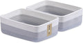 Large Shallow Organizing Baskets 15x11x5.1 Inches by MiniArkStorageBasketsHome