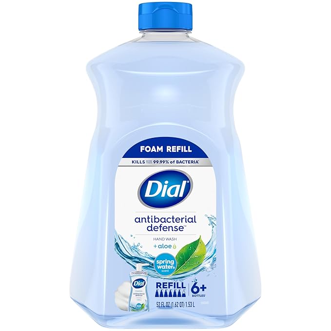 Dial Antibacterial Defense Foaming Hand Soap + Aloe, Spring Water Scent by DialSoap