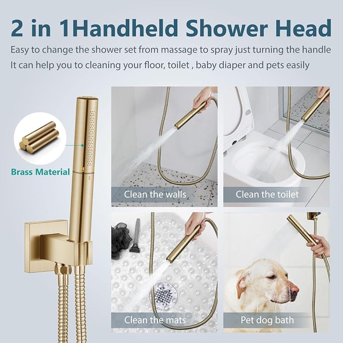 Aolemi Shower Faucet Set, High Pressure Shower System - Image 3