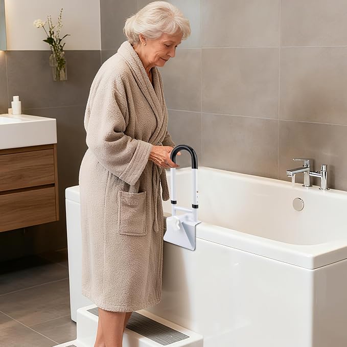Adjustable Bathtub Safety Rail, Bathtub Safety Rail, Supports 300 lbs, - Image 7