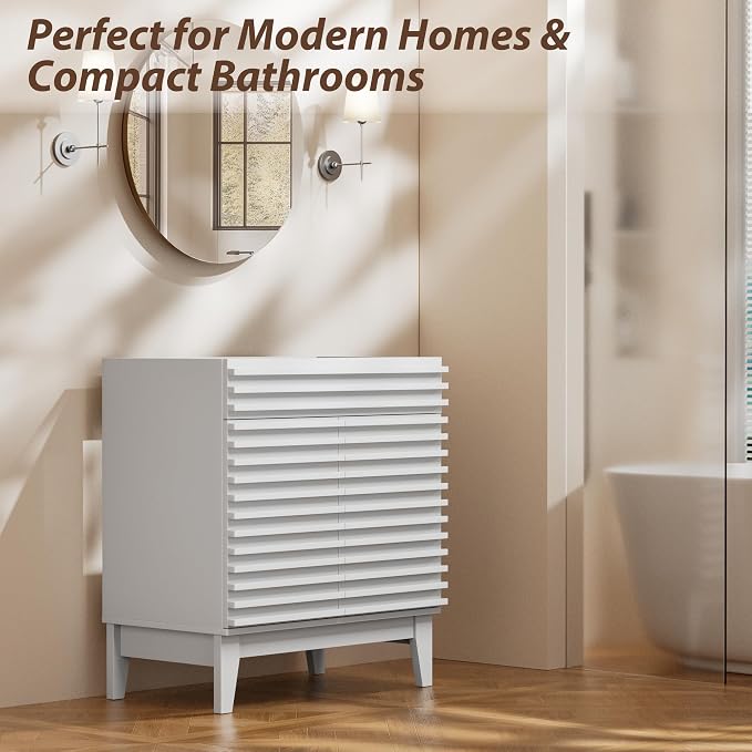 APRILSOUL 30" Bathroom Vanity, Mid-Century Bathroom Vanity Cabinet - Image 4