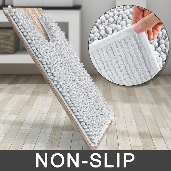 Yimobra Toilet Rug U Shaped Washable 24x24 Inch - Image 4