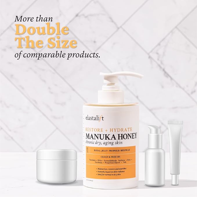 Elastalift Collagen Cream + Manuka Honey Cream Body Lotion & Face Moisturizer - Image 7