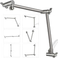G-Promise 18 Inch Shower Head Extension Arm, Solid Brass Height & Angle by G-Promise