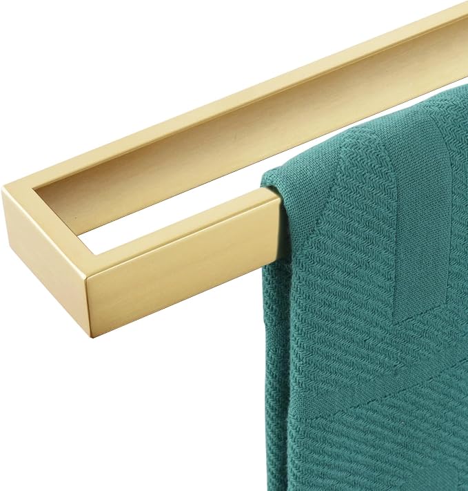 KOKOSIRI Towel Bar Brushed Gold Bath Towel Holder 24 Inch Kitchen Towel Hanger by KOKOSIRI